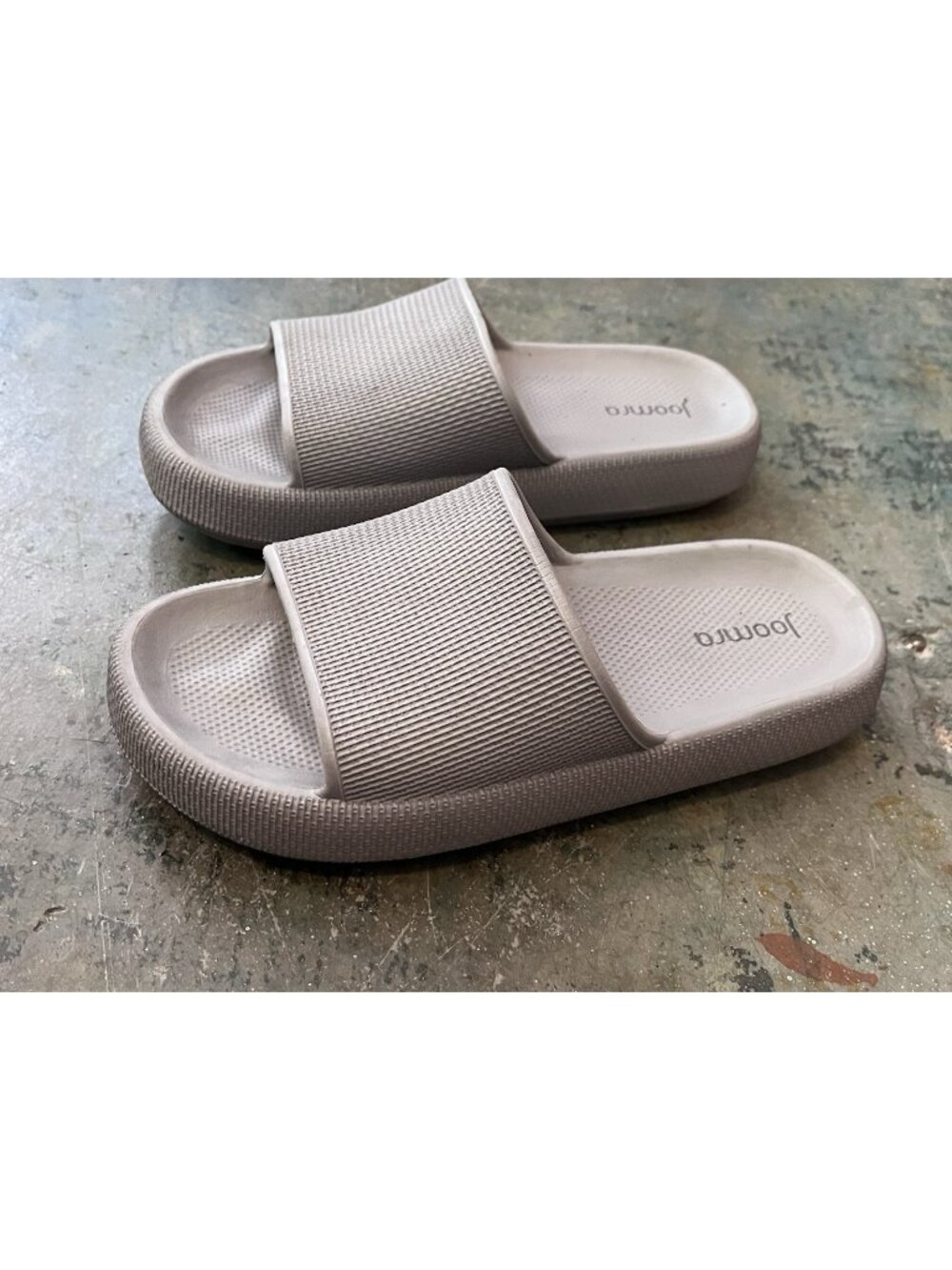 Joomra Cloud Recovery Slides Unisex EU 37-38 Gray Cushioned Comfort Sandal